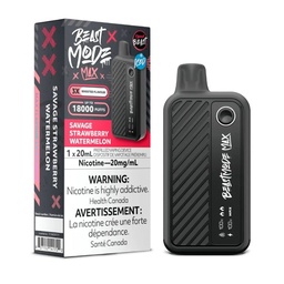 [fvb1729b-fd] Federal *EXCISED* Disposable Vape Flavour Beast Beast Mode Max Savage Strawberry Watermelon Box of 5