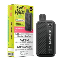 [fvb1738b-fd] Federal *EXCISED* Disposable Vape Flavour Beast Beast Mode Max Watermelon G Box of 5