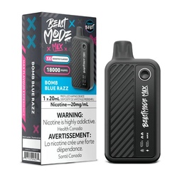 [fvb1752b-ab] Alberta *EXCISED* Disposable Vape Flavour Beast Beast Mode Max Super Sour Blue Razz Box of 5