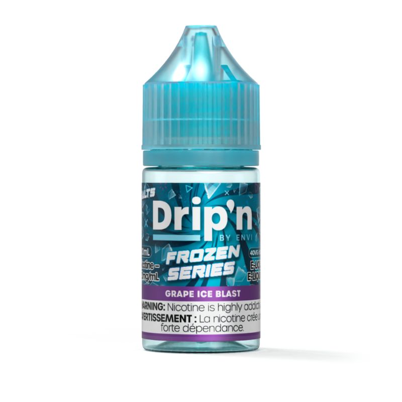 Federal *EXCISED* Nicotine Liquid Drip'n Envi Frozen E-Liquid Grape Ice Blast