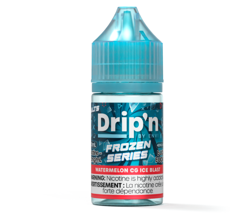 Ontario *EXCISED* Nicotine Liquid Drip'n Envi Frozen E-Liquid Watermelon CG Ice Blast