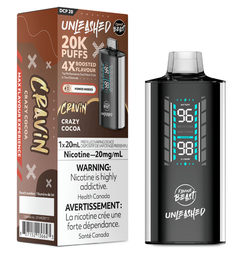 [fvb1811b-mb] Manitoba *EXCISED* Disposable Vape Flavour Beast Unleashed DCP 20K Crazy Cocoa Box of 5