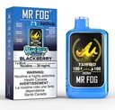 Manitoba *EXCISED* Disposable Vape Mr Fog NOVA Blue Razz Steezy Blackberry Box of 5