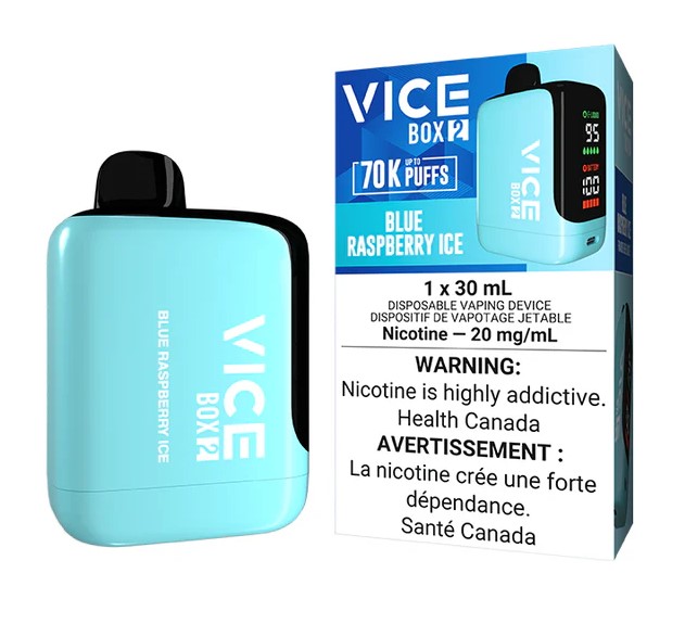 Manitoba *EXCISED* Disposable Vape Vice Box 2 70K Blue Raspberry Ice Box of 4