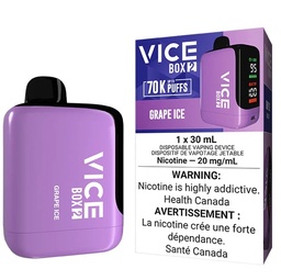 [vic2108b-mb] Manitoba *EXCISED* Disposable Vape Vice Box 2 70K Grape Ice Box of 4