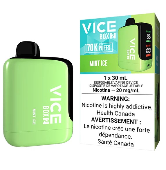 Manitoba *EXCISED* Disposable Vape Vice Box 2 70K Mint Ice Box of 4