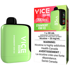 [vic2119b-mb] Manitoba *EXCISED* Disposable Vape Vice Box 2 70K Strawberry Kiwi Ice Box of 4