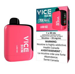 [vic2110b-ab] Alberta *EXCISED* Disposable Vape Vice Box 2 70K Lush Ice Box of 4