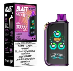 [dpv1422b-fd] Federal *EXCISED* Disposable Vape Drip'n Envi Fasta Blast 30K Fusion Series Grape + Apple (Fusion) Box of 5